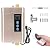 Tankless Water Heater Electric,110v 3000w Instant Water Heater with Remote Control, Water Temperature Regulating and Adjustable Temperature, LCD Digital Display for Kitchen and Bathroom,Gold