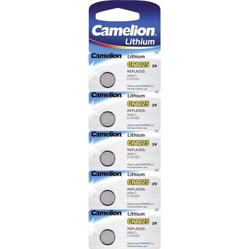 Camelion CR1225 3 V Pila de botón de ión Litio (5 Unidades)