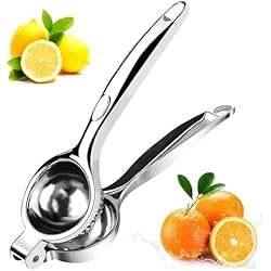 Exprimidor Metalico Manual Gvolatee Exprimidor Manual de Naranjas y Limones Anticáustico, de 7 cm de Diámetro para Cocina, Restaurante,Bar