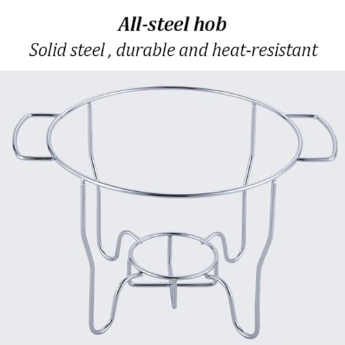 Set redondo buffet con calentador y tapa de vidrio 5.0L miniatura 4