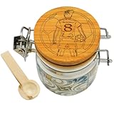 DETTAGLI: Barattolino in Ceramica con Tappo in legno in Bambo PERSONALIZZABILE