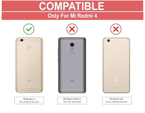 Image of COVERBLACK Soft Rubber Silicon Clear Back Cover Compatible Model for Redmi 4X - Transparent