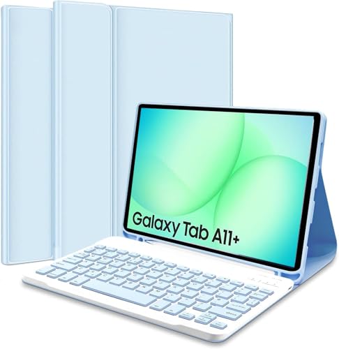 Funda teclado Samsung Tab A9+ para escribir rápido sin usar la incómoda pantalla táctil de 11"