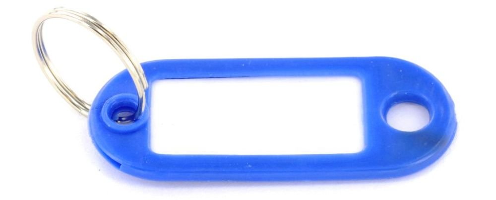 Plastic Key ID Tag Label Fobs – 50 Pack