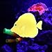 POPETPOP Artificial Fish, Aquarium Fish Tank Plastic Ornament Swimming Lifelike Movable Aquarium Floating Decorations-Yellow
