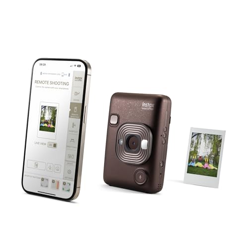Fujifilm Câmera instantânea híbrida Mini LIPLAY INSTAX – Bronze profundo