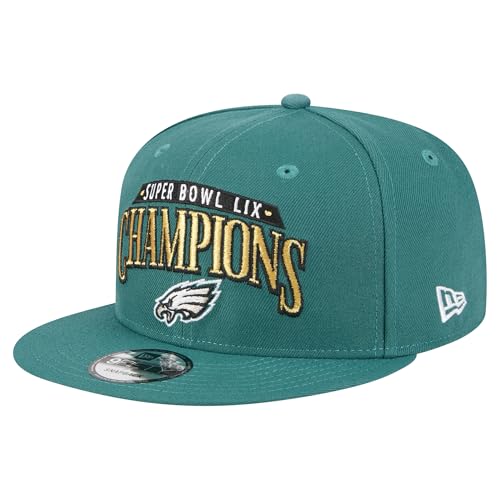New Era Mens Midnight Green Philadelphia Eagles Super Bowl LIX Champions 9FIFTY Snapback Hat