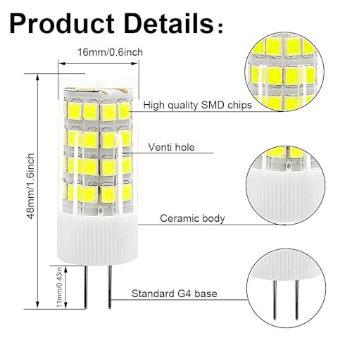 Ampoule G4 LED 5W 6000K blanc froid pour un éclairage d'exception