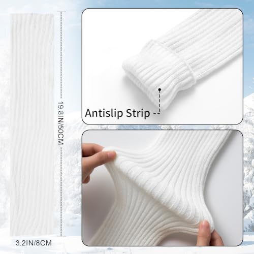 Image of Passionbility Leg Warmers for Women 80s, Ribbed Knit Long Socks Leg Warmer
