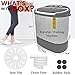 Pyle Portable Washing Machine - Twin Tub 11Lbs Capacity, Compact Mini Laundry Washer (7.7 Lbs) & Spinner (3.3 Lbs) with Timer Control - Perfect for Home, Apartment, Camping, RVs and Dorms (Grey)