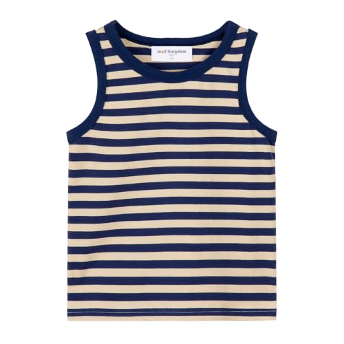 Image of Mud Kingdom Boys Girls T-Shirts Rainbow Stripe Cotton Unisex Top