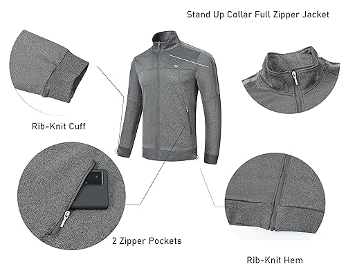 MoFiz Agasalho masculino jogging esportivo roupas confortáveis calças atléticas casuais jaqueta com