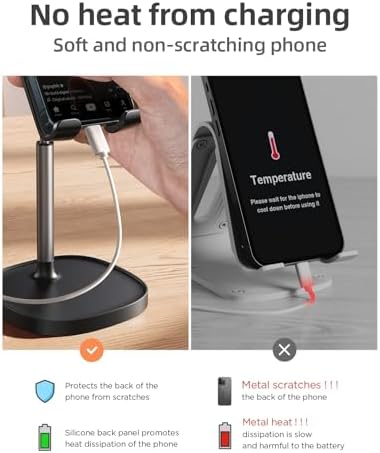 LISEN Cell Phone Stand Phone Holder for Desk, Gaming for Nintendo Switch - 3