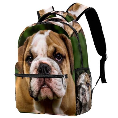 Sac à dos bouledogue pour l'école et voyage léger d'ordinateur portable