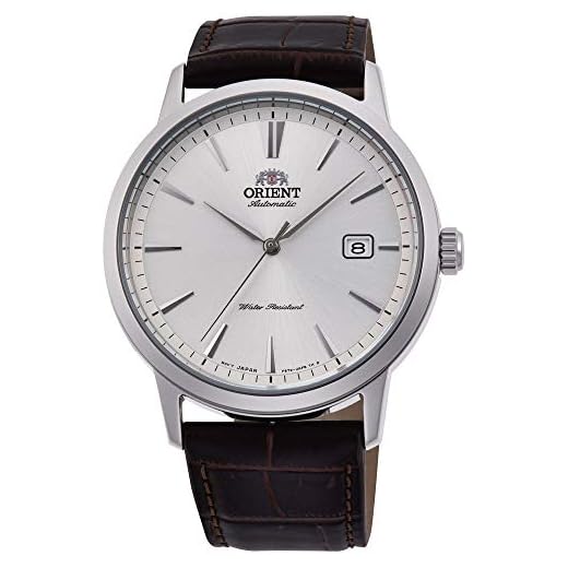 Orient Relógio Contemporâneo RA-AC0F07S10B - Couro Masculino Analógico Automático