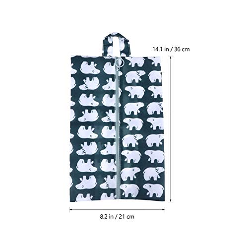 Cabilock 4 peças de bolsas de viagem para sapatos portáteis à prova de poeira, organizador de sapato