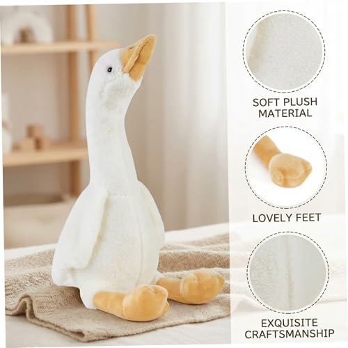 Peluche cygne oies blanches moelleuses doudou géant de salon - 2