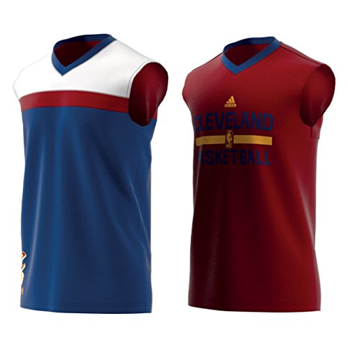 adidas Smr RN Rev SL Maillot Cleveland Cavaliers de Basketball pour Homme, Multicouleure (Nbacca), L