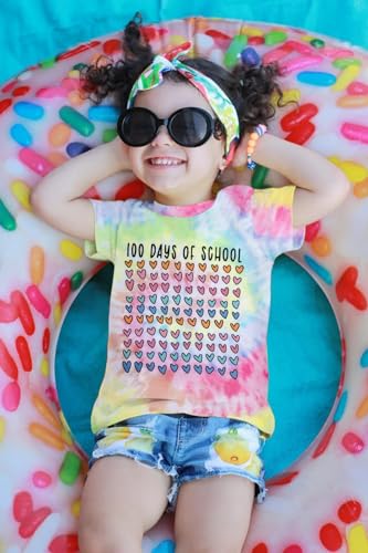 Image of BANGELY 100 Days of School Shirts for Kids Back to School Graphic Tee 100 Days Celebration Tshirt Elementary Student Gift