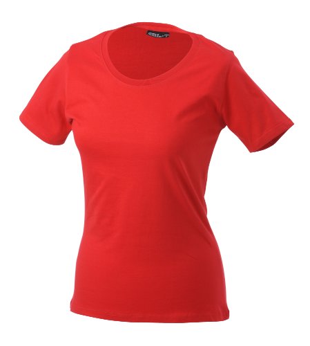 Preisvergleich Produktbild James & Nicholson Damen T-Shirt Basic Medium red