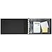 7 Ring Business Check Binder - Designed for 200 Sheets of 3 to a Page Business Checks with Ledgers, Black PU Leather Executive Stitching Design - Durable 7 D Ring Construction
