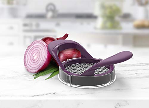 Prepara 1038 Onion Cutter, Stainless Steel, Violet - Image 3