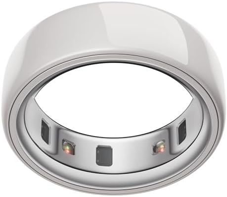 Oura Ring 4 - Ceramic Cloud - Size 8 - Sleep, Activity, Women’s H...