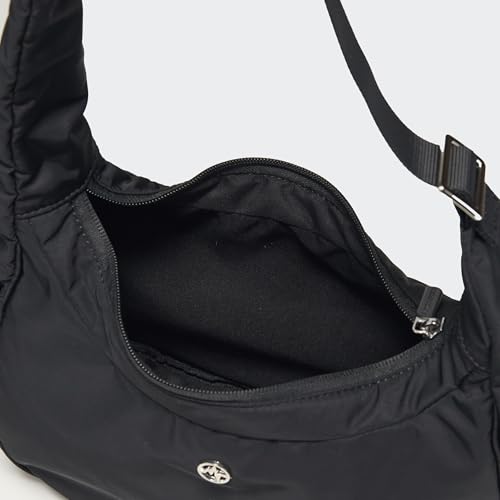 Image of Pander 4L Soft Nylon Crescent Shoulder Bag for Women, Medium Underarm Hobo Purse with Adjustable Strap, Water-Repellent