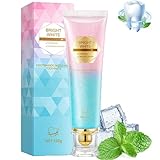 Easilyous Bright White Toothpaste, Natural Peppermint Complete Toothpaste, Deep Cleaning Remove Tooth Stains, Fresh Breath Oral Care Dental Cream, Suitable for Men and Women (1)