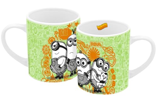 Tasse à colorier Minions en céramique pour enfant 250 ml À colorier DIY Kevin Dave Bob Stuart