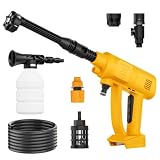 Cordless Pressure Washer for Dewalt 20V Battery, Portable Wireless High Pressure Cleaner, Electric Power Pressure Washer for Car, Patio, Garden and Home Cleaning(Tool Only)
