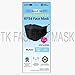 (Pack of 10) Black Disposable KF-94 Face Mask, 4-Layer Filters, Made in Korea, Nose Mouth Covering Dust Mask (individual Packed)(Black Color)