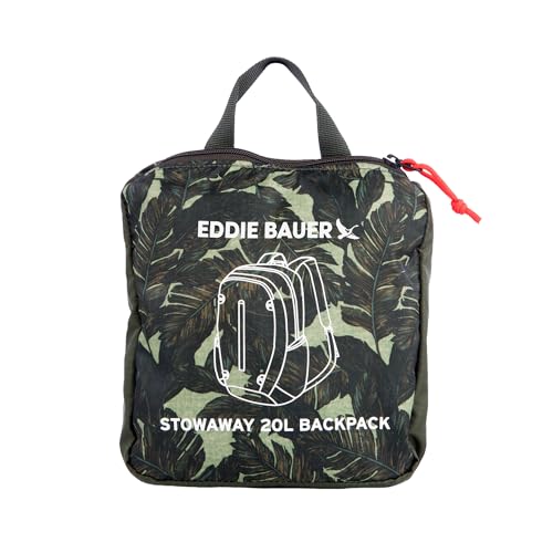 Image of Eddie Bauer Stowaway Packable Backpack | Travel | Outdoor | Lightweight | Foldable | Durable | Ripstop Polyester | 20L - Dark Loden