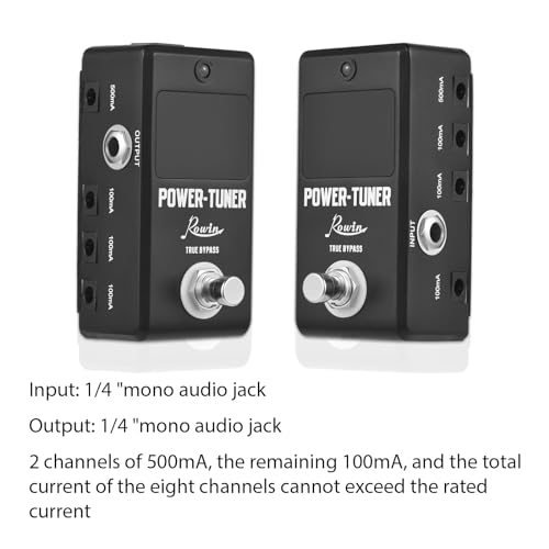 Jemora Tuner Pédale True Bypass LED Indicateur Lumineux 12 Hz-4186 Hz Accordeur de Guitare électrique DC 12 V 1/4″ Mono 8 canaux de Sortie de Puissance Protection Contre Les Courts-Circuits - Les Beatles, Paul McCartney, John Lennon, RIngo Starr, George Harrison Jemora Tuner Pédale True Bypass LED Indicateur Lumineux 12 Hz-4186 Hz Accordeur de Guitare électrique DC 12 V 1/4" Mono 8 canaux de Sortie de Puissance Protection Contre Les Courts-Circuits – Image 5