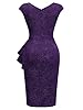 Miusol Women's Vintage Ruffle Style Glitter V Neck... #5