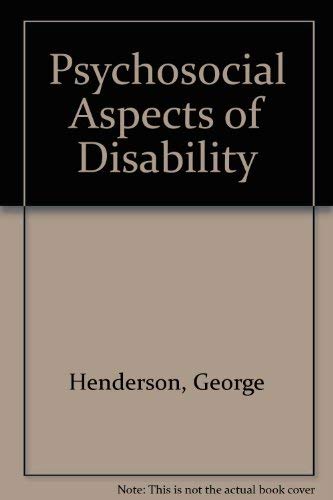 Psychosocial Aspects of Disability 0398050066 Book Cover
