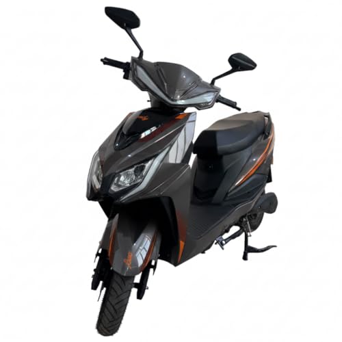 Image of AMO Electric Scooter Jaunty L Lead Acid Low Speed -25kmph Range - 65 Km Non RTO in Grey with Portable Charger Ex-Showroom