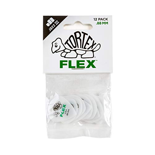 Jim Dunlop Médiator Tortex Flex Jazz III 0,88mm sachet de 12 blanc 468P.88 - Les Beatles, Paul McCartney, John Lennon, RIngo Starr, George Harrison Jim Dunlop Médiator Tortex Flex Jazz III 0,88mm sachet de 12 blanc 468P.88 – Image 3