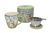 Lang Butterfly Daisy Tea Infuser Mug, Multicolor
