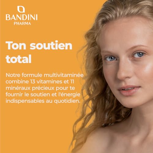 Bandini® Multivitamines et Minéraux 365 Comprimés (1 An) - 24 Nutriments Essentiels dont Vitamines A B C D E K Calcium Magnesium Zinc Fer Iode Acide Folique Biotine - Immunité, Fatigue, Cheveux, Peau – Image 4