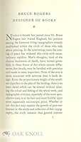 BRUCE ROGERS, DESIGNER OF BOOKS With BRUCE ROGERS; A BIBLIOGRAPHY B0874D16XG Book Cover