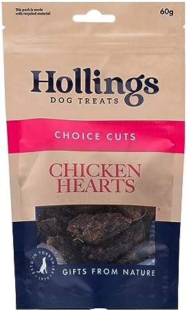 Hollings Treat Strips with Venison Dog Training Treats, 100% Natural, Air Dried Venison Strips for Adult Dogs, Gluten Free & High in Protein Pack of 1 (5 Pieces)