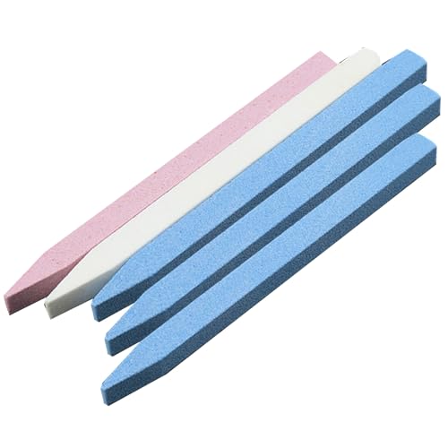 Vaguelly Juego de 5 Limas de Uñas de Piedra Pómez para Manicura y Pedicura Pulidor de Uñas para Manos y Pies de Cutículas para Uso Profesional y Doméstico Color Aleatorio Color Aleatorio