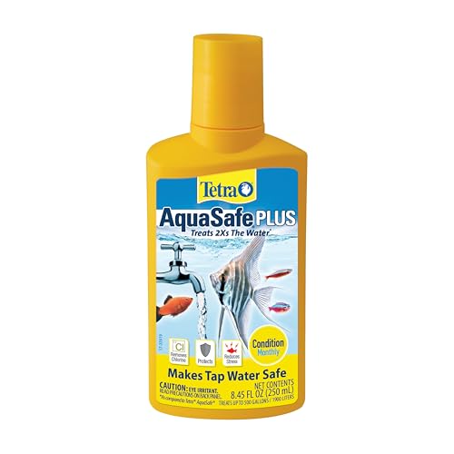 Image of Tetra AquaSafe Plus, 8.45 Ounces, aquarium Water Conditioner And Dechlorinator, Model Number: 46798162681