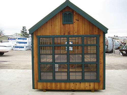 Little Cottage Company Colonial Gable Greenhouse, 10' X 16', Primed Tan #TOP2