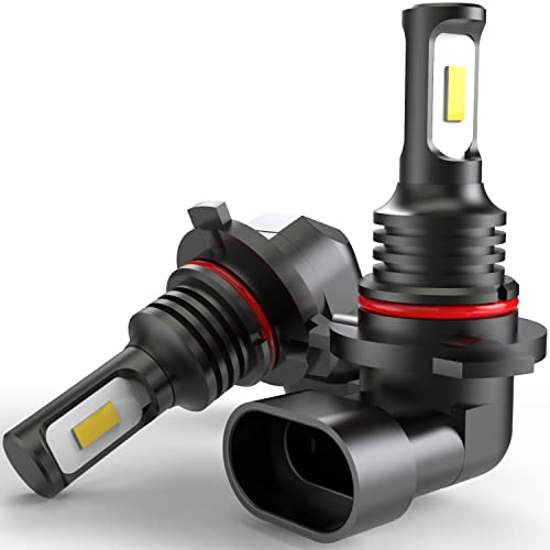 KATUR Bombillas de luz antiniebla LED 9006 HB4 3570 Chipets Extremadamente Brillantes 2400 lúmenes Solo para luz Diurna DRL o Luces antiniebla, Blanco xenón (9006, Blanco HB4)