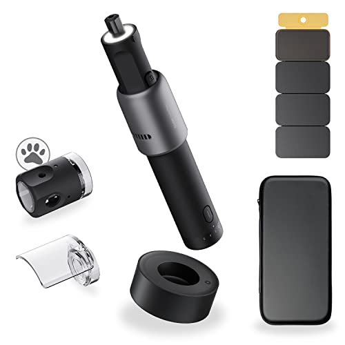 Hoto 35 In 1 Cordless Rotary Tool Kit, Minimalist & Lightweight, Mechanical Knob, Type-C Charging Base, 5 Speeds 25000 Rpm, 2000Mah, Led Light, Combined Storage, Nail Grinder, Shield, Storage Bag #TOP13