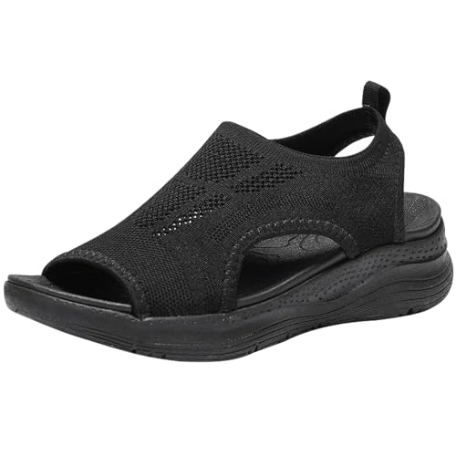 Sandalias Trekking Mujer Verano Deportivas Sandalias Plataforma Para Caminar Flexibles Antideslizantes Casual Zapatos Vestir De Senderismo Punta Abierta Ligero Moda Piscina Trekking Playa Oferta