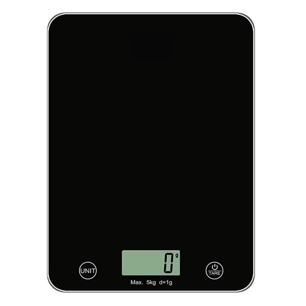 R Runilex Electronic Digital Kitchen Scale Weighing Machine Food Weight Scale for Food Cooking and Baking with LCD Display and Tempered Glass Surface (23 x 16 x 2 cm, Multi-color)