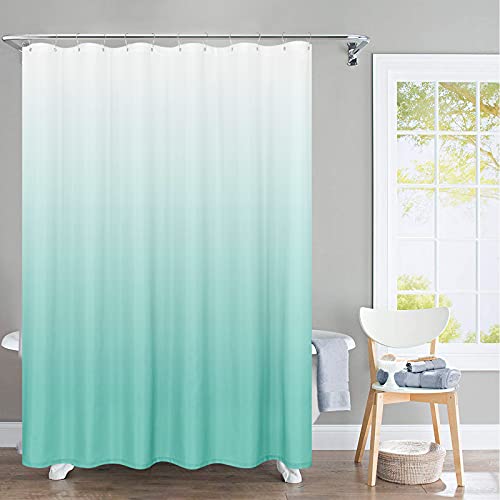 jinchan Ombre Cloudy Grey Striped Shower Curtain Waterproof Fabric Shower Curtains for Bathroom Gradual Color Minimalist Design Modern Neutral with 12 Hooks 70x72 Inches 70"W x 72"L (Pack of